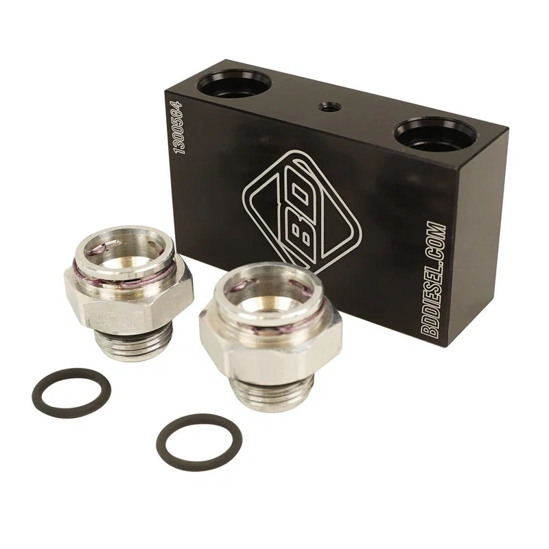 1061532 – BD DIESEL Auto Trans Fluid Cooler Bypass Tube Eliminator, Ensures 100% Fluid Flow Through The Transmission ...